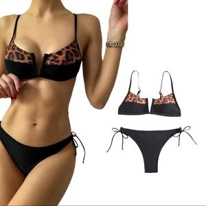 New With Tags Cheetah print bikini